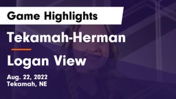 Tekamah-Herman  vs Logan View  Game Highlights - Aug. 22, 2022