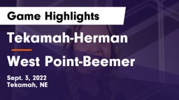 Tekamah-Herman  vs West Point-Beemer  Game Highlights - Sept. 3, 2022