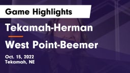 Tekamah-Herman  vs West Point-Beemer  Game Highlights - Oct. 15, 2022