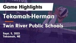 Tekamah-Herman  vs Twin River Public Schools Game Highlights - Sept. 5, 2023