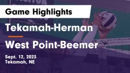 Tekamah-Herman  vs West Point-Beemer  Game Highlights - Sept. 12, 2023