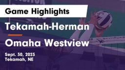 Tekamah-Herman  vs Omaha Westview  Game Highlights - Sept. 30, 2023