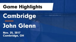 Cambridge  vs John Glenn  Game Highlights - Nov. 25, 2017