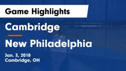 Cambridge  vs New Philadelphia  Game Highlights - Jan. 3, 2018