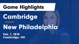 Cambridge  vs New Philadelphia  Game Highlights - Feb. 7, 2018