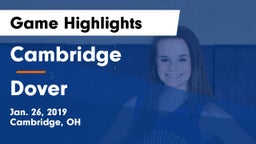 Cambridge  vs Dover  Game Highlights - Jan. 26, 2019