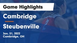 Cambridge  vs Steubenville  Game Highlights - Jan. 31, 2022