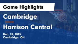 Cambridge  vs Harrison Central  Game Highlights - Dec. 28, 2023