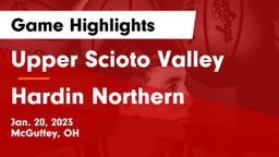 Upper Scioto Valley  vs Hardin Northern  Game Highlights - Jan. 20, 2023