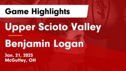 Upper Scioto Valley  vs Benjamin Logan  Game Highlights - Jan. 21, 2023