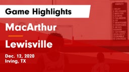MacArthur  vs Lewisville  Game Highlights - Dec. 12, 2020