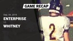 Recap: Enterprise  vs. Whitney  2015