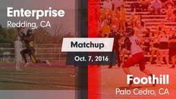 Matchup: Enterprise High vs. Foothill  2016