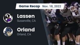 Recap: Lassen  vs. Orland  2022