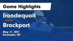  Irondequoit  vs Brockport  Game Highlights - May 17, 2021