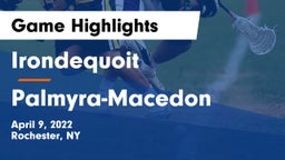  Irondequoit  vs Palmyra-Macedon  Game Highlights - April 9, 2022