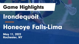  Irondequoit  vs Honeoye Falls-Lima  Game Highlights - May 11, 2022