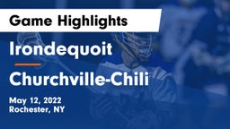  Irondequoit  vs Churchville-Chili  Game Highlights - May 12, 2022