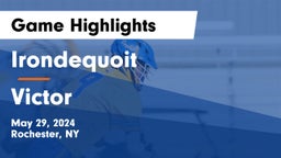  Irondequoit  vs Victor  Game Highlights - May 29, 2024