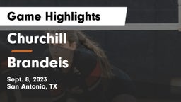 Churchill  vs Brandeis  Game Highlights - Sept. 8, 2023