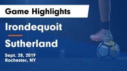  Irondequoit  vs Sutherland  Game Highlights - Sept. 28, 2019