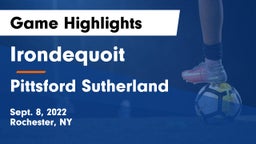  Irondequoit  vs Pittsford Sutherland  Game Highlights - Sept. 8, 2022