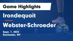  Irondequoit  vs Webster-Schroeder  Game Highlights - Sept. 7, 2023