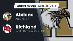 Recap: Abilene  vs. Richland  2018