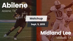 Matchup: Abilene  vs. Midland Lee  2019
