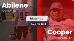 Matchup: Abilene  vs. Cooper  2019