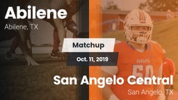 Matchup: Abilene  vs. San Angelo Central  2019