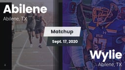 Matchup: Abilene  vs. Wylie  2020