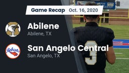 Recap: Abilene  vs. San Angelo Central  2020