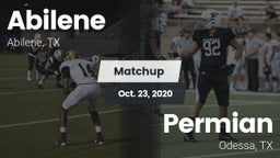 Matchup: Abilene  vs. Permian  2020