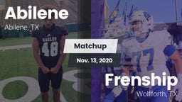 Matchup: Abilene  vs. Frenship  2020