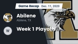 Recap: Abilene  vs. Week 1 Playoffs 2020