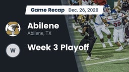 Recap: Abilene  vs. Week 3 Playoff 2020