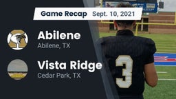 Recap: Abilene  vs. Vista Ridge  2021