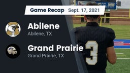 Recap: Abilene  vs. Grand Prairie  2021