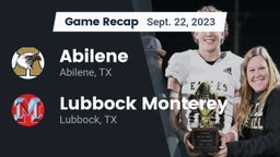 Recap: Abilene  vs. Lubbock Monterey  2023