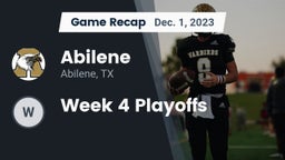Recap: Abilene  vs. Week 4 Playoffs 2023