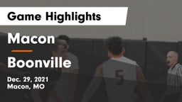 Macon  vs Boonville Game Highlights - Dec. 29, 2021