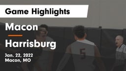Macon  vs Harrisburg  Game Highlights - Jan. 22, 2022