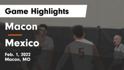 Macon  vs Mexico  Game Highlights - Feb. 1, 2022