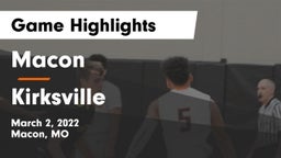 Macon  vs Kirksville  Game Highlights - March 2, 2022