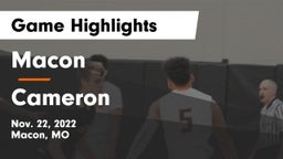 Macon  vs Cameron  Game Highlights - Nov. 22, 2022
