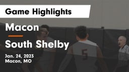 Macon  vs South Shelby  Game Highlights - Jan. 24, 2023