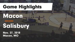 Macon  vs Salisbury  Game Highlights - Nov. 27, 2018