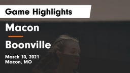 Macon  vs Boonville  Game Highlights - March 10, 2021