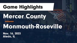 Mercer County  vs Monmouth-Roseville  Game Highlights - Nov. 16, 2023